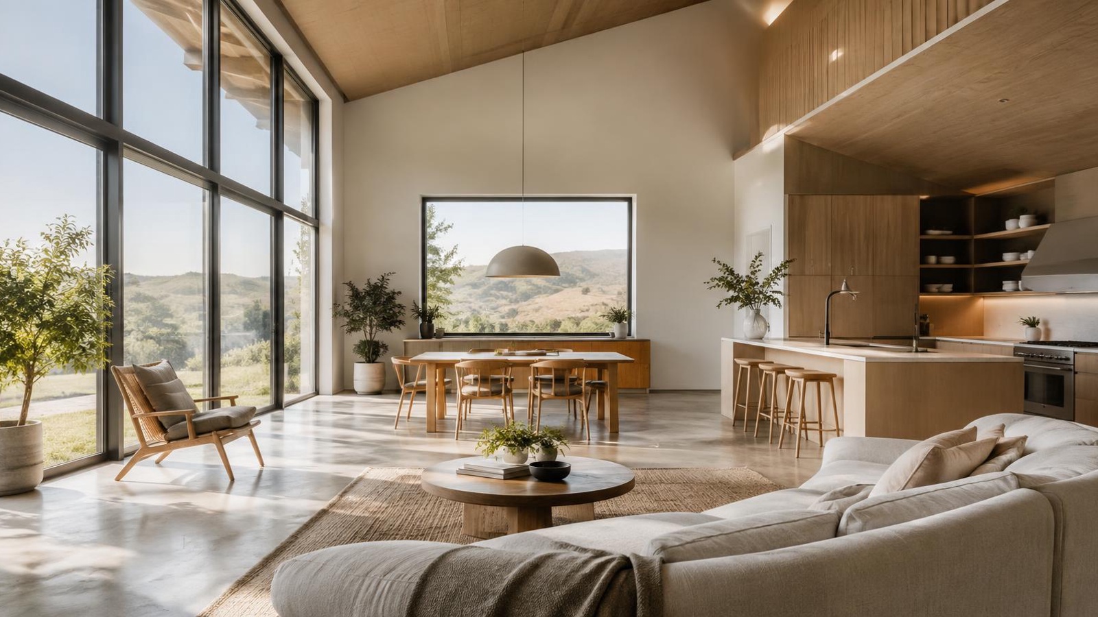 Vivienda reformada con criterios de eficiencia energética y grandes ventanales