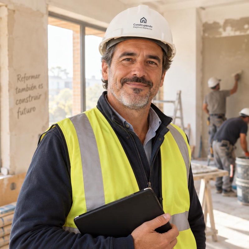 Retrato de Sergio, dirección de obra en Construcciones y Reformas Obrisa