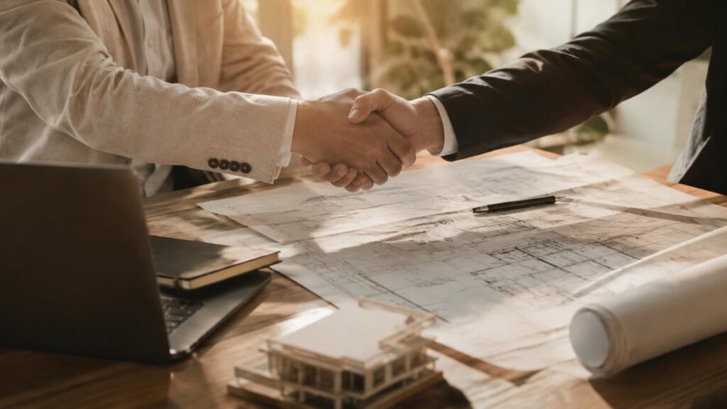 Acuerdo con una empresa de reformas en Alicante sobre los planos del proyecto
